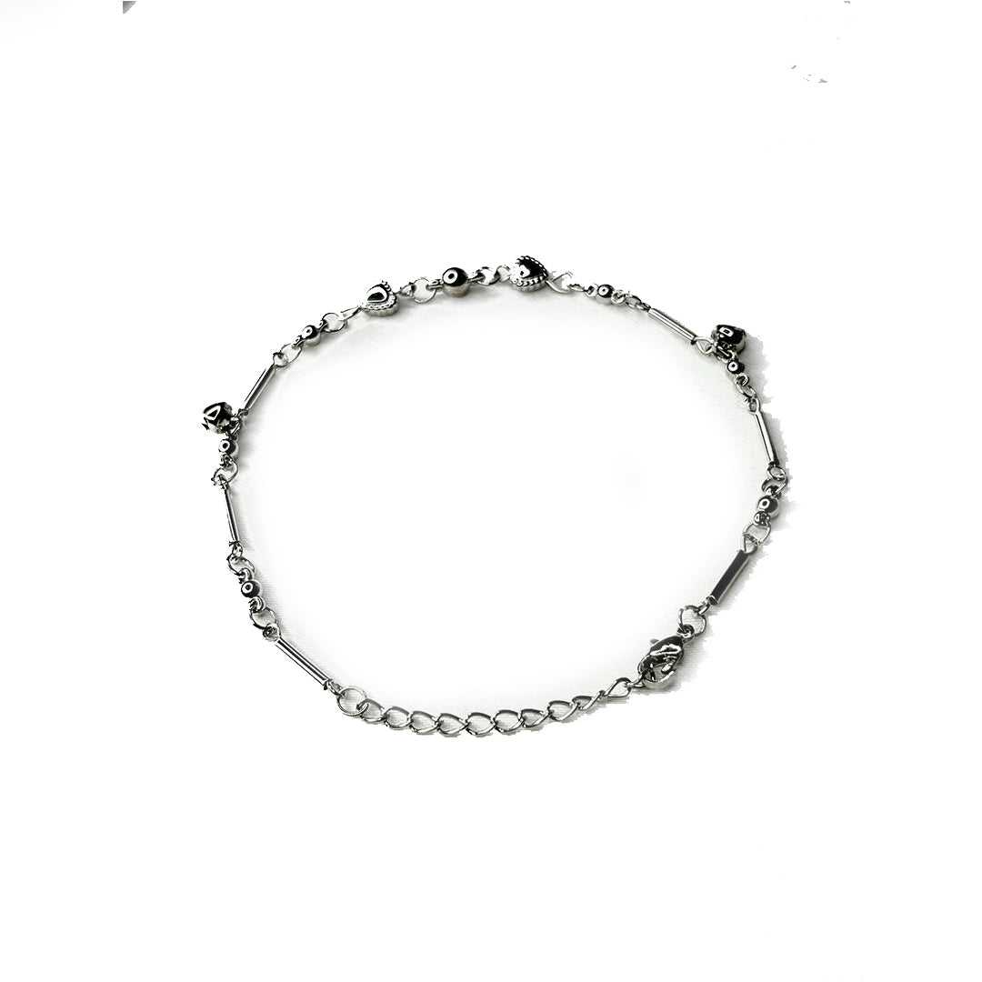 Silver anklet